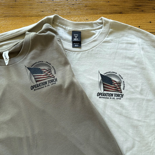 "Operation Torch" Made in America Shirt in Sand, from The History List Store.