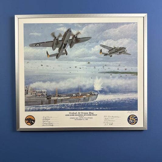 "Ordeal at Ormoc Bay" Limited Edition Print — Hand signed by ten veterans from the squadron