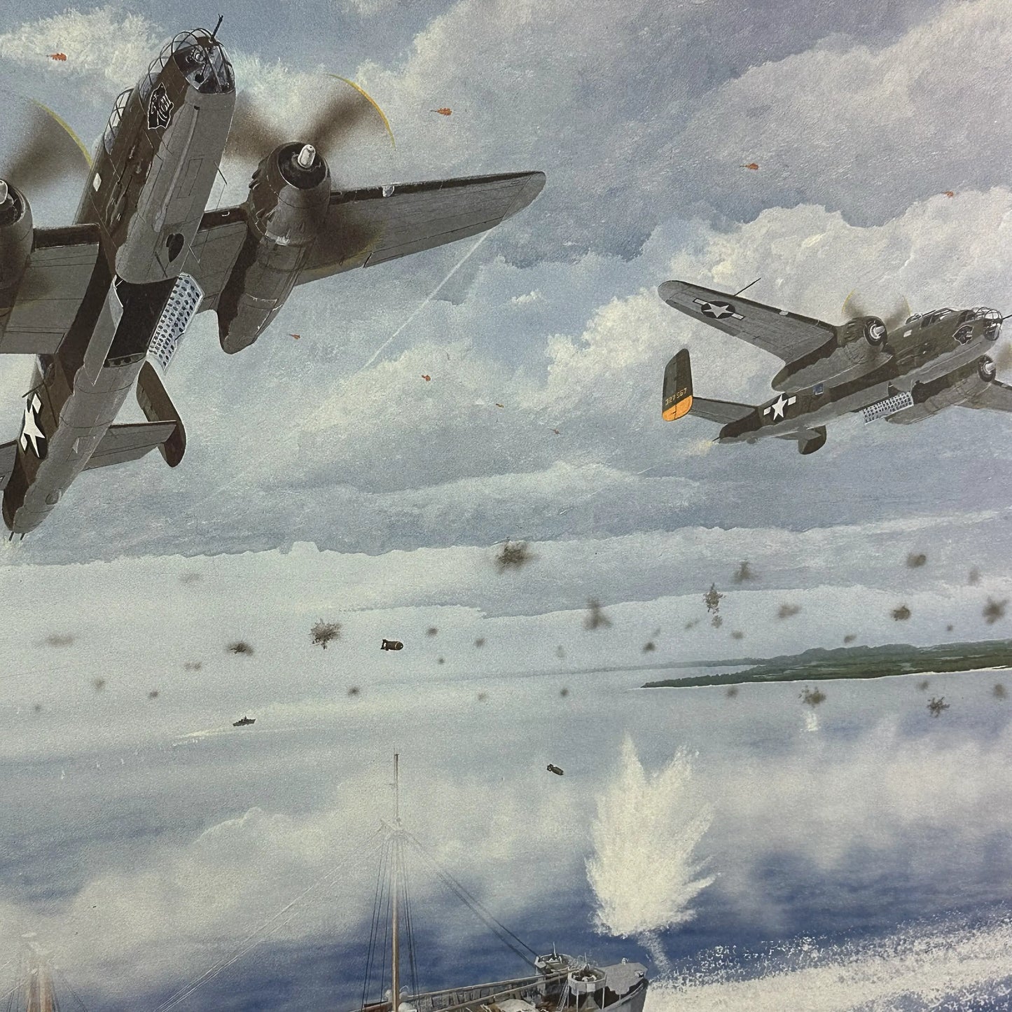 "Ordeal at Ormoc Bay" Limited Edition Print — Hand signed by ten veterans from the squadron