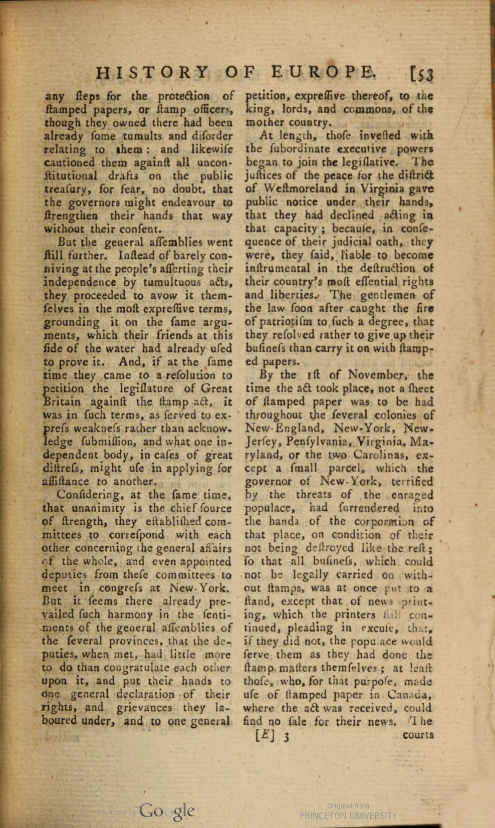 Annual Register for 1765 — Includes the passage and implementation of the Stamp Act