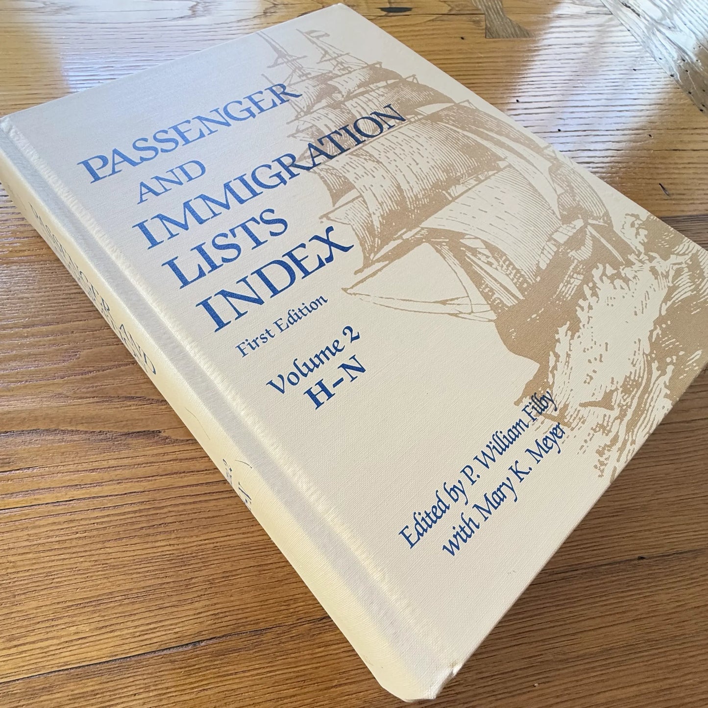 "Passenger and Immigration Lists Index" — First edition, Volume 2