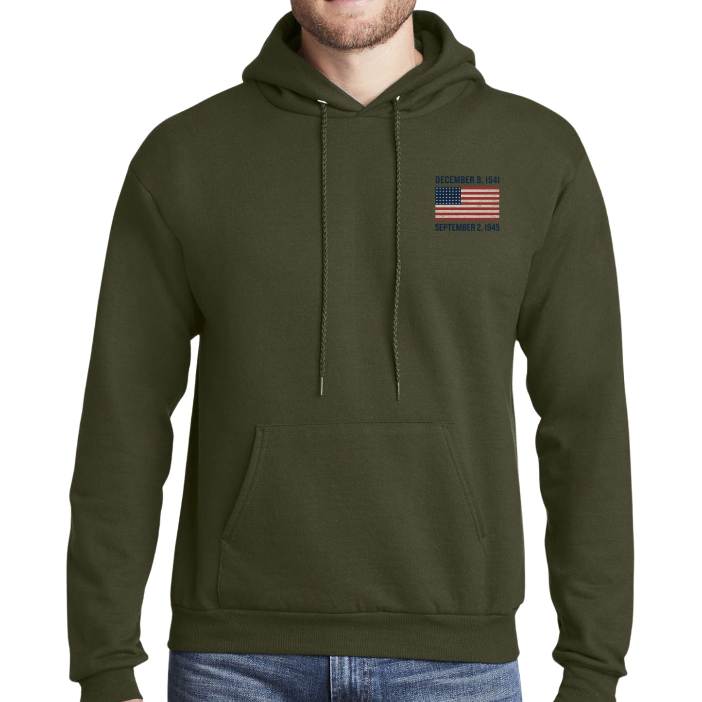General George S. Patton  —  Our original design on a hooded sweatshirt