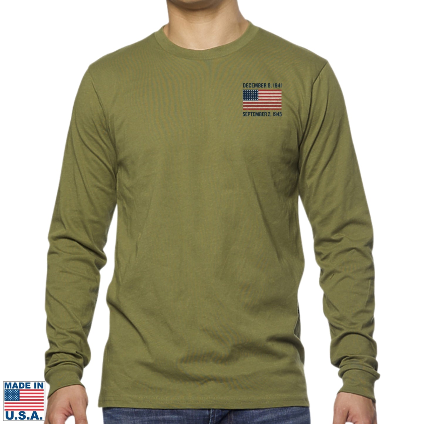 General George S. Patton  —  Our original design on a Made in America Longsleeved shirt
