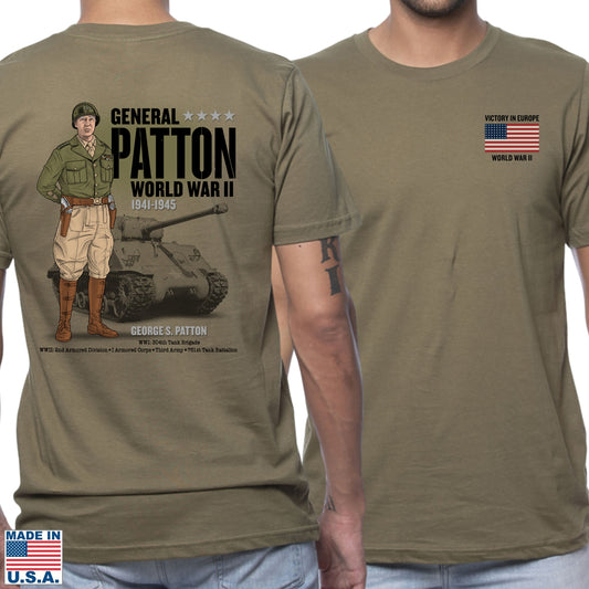 General George S. Patton  —  Our original design on a Made in America shirt from The History List store