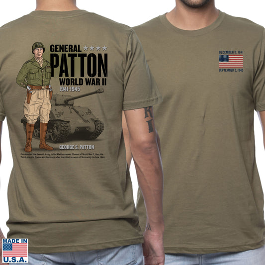 General George S. Patton  —  Our original design on a Made in America shirt