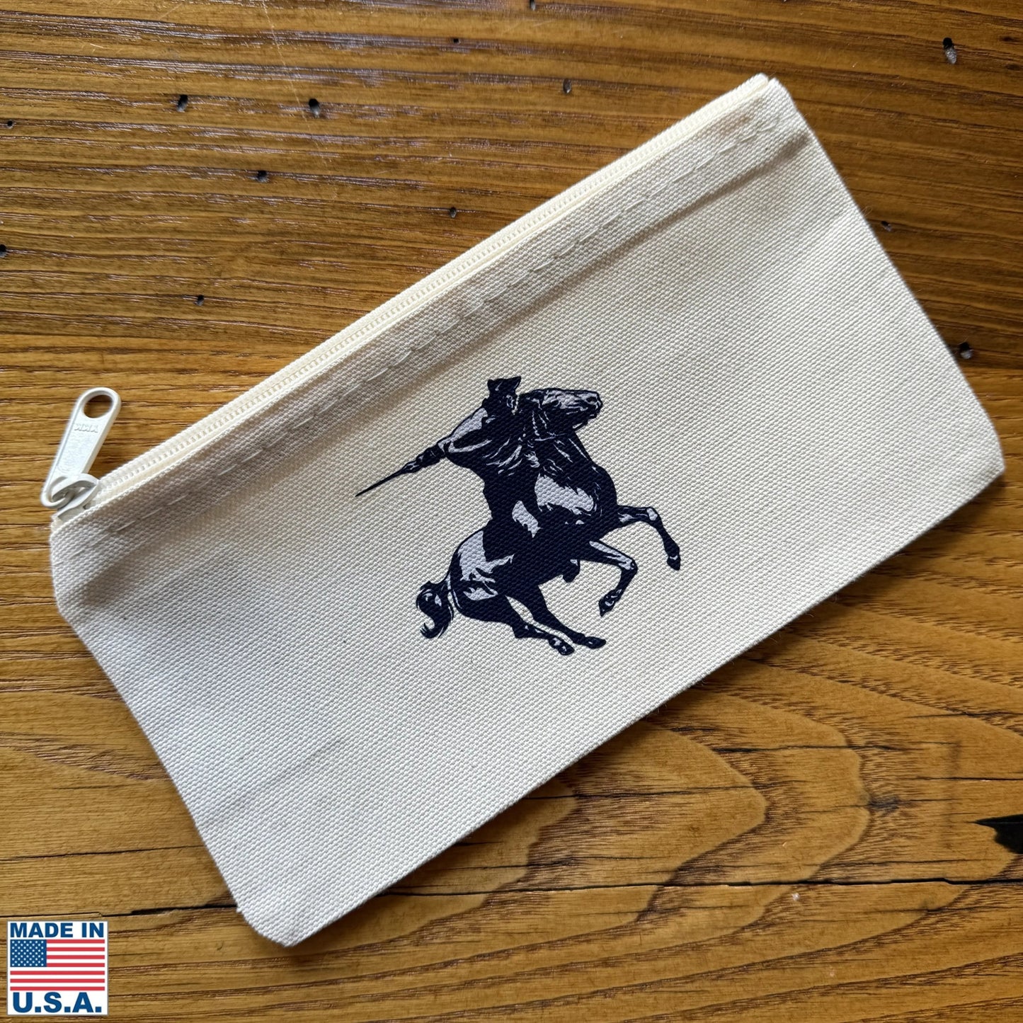 "Paul Revere's Ride" Small Canvas Zippered Case