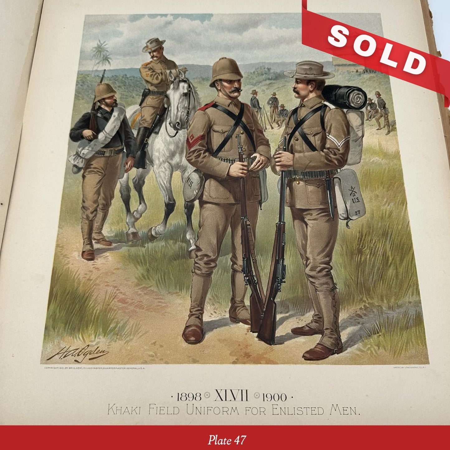 Illustrations of US Army Uniforms 1774 to 1889 by Henry A. Ogden — Commissioned by the Quartermaster General of the Army
