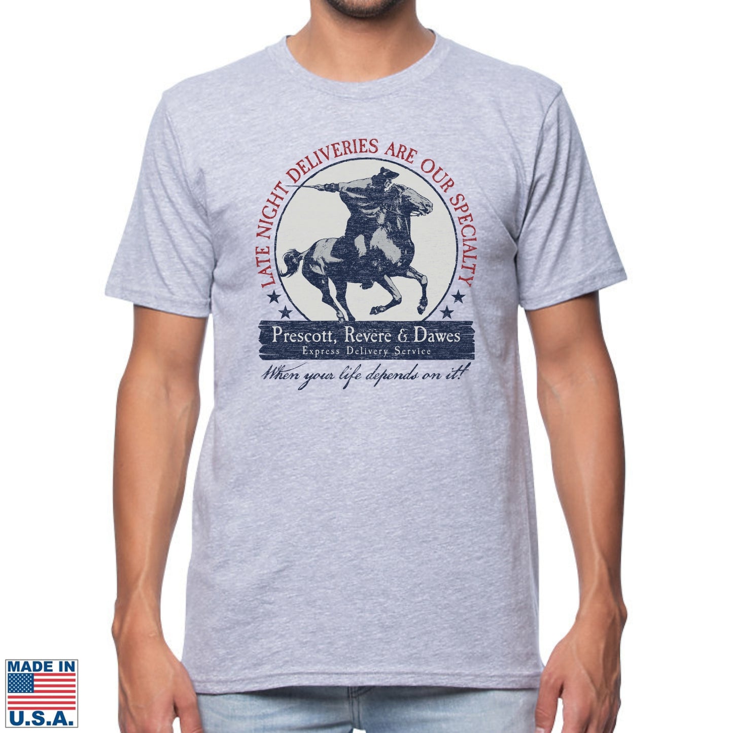 "Prescott, Revere, and Dawes Express Delivery Service" Made in America Shirt