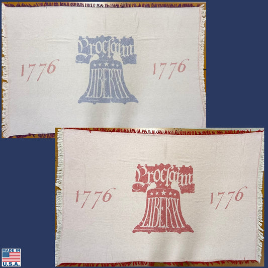 "Proclaim Liberty" 1776 Made in America Lightweight Blanket — Only two available