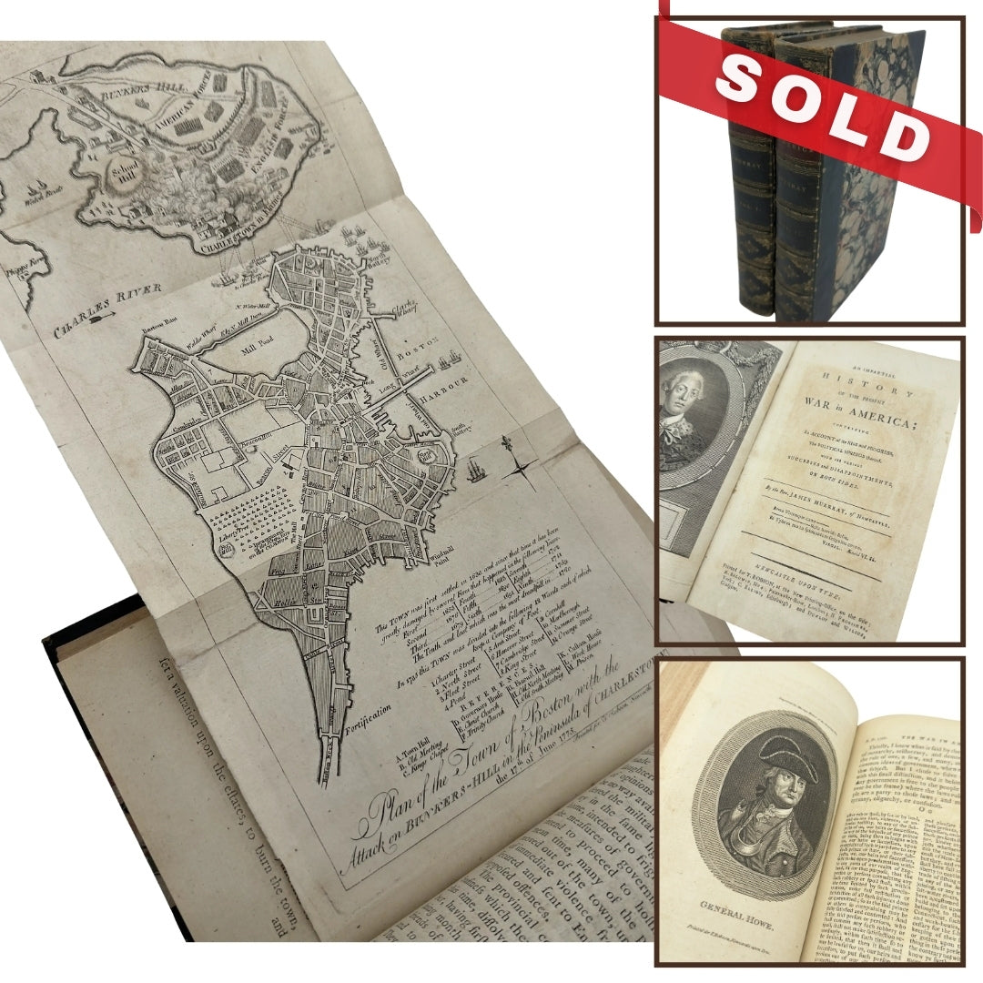 "An Impartial History of the Present War In America" by James Murray — Two volume set