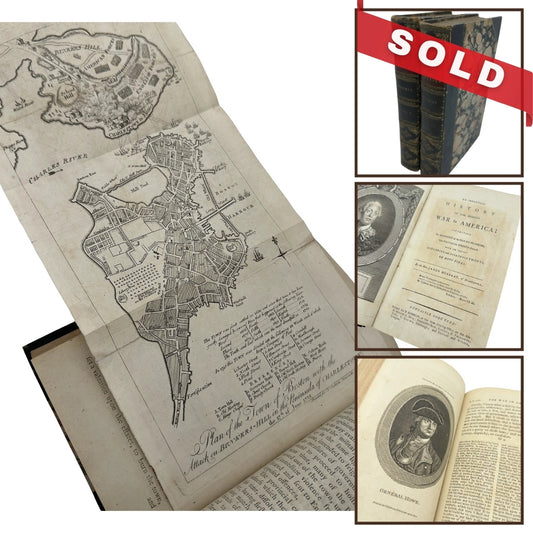 "An Impartial History of the Present War In America" by James Murray — Two volume set