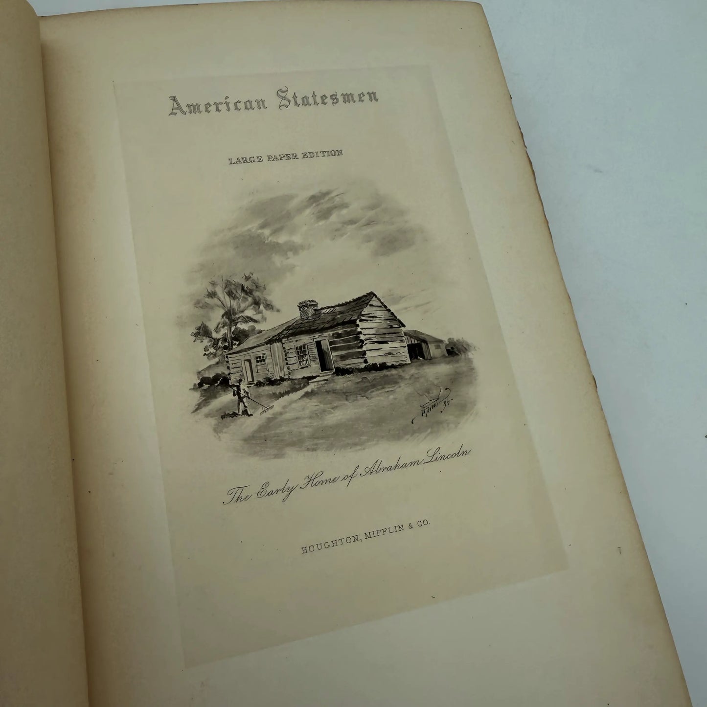 "American Statesmen: Abraham Lincoln" — Two volume numbered set — John T. Morse Jr.