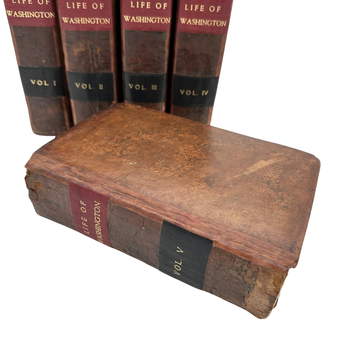 1804 "The Life of George Washington" by John Marshall — Five volume set