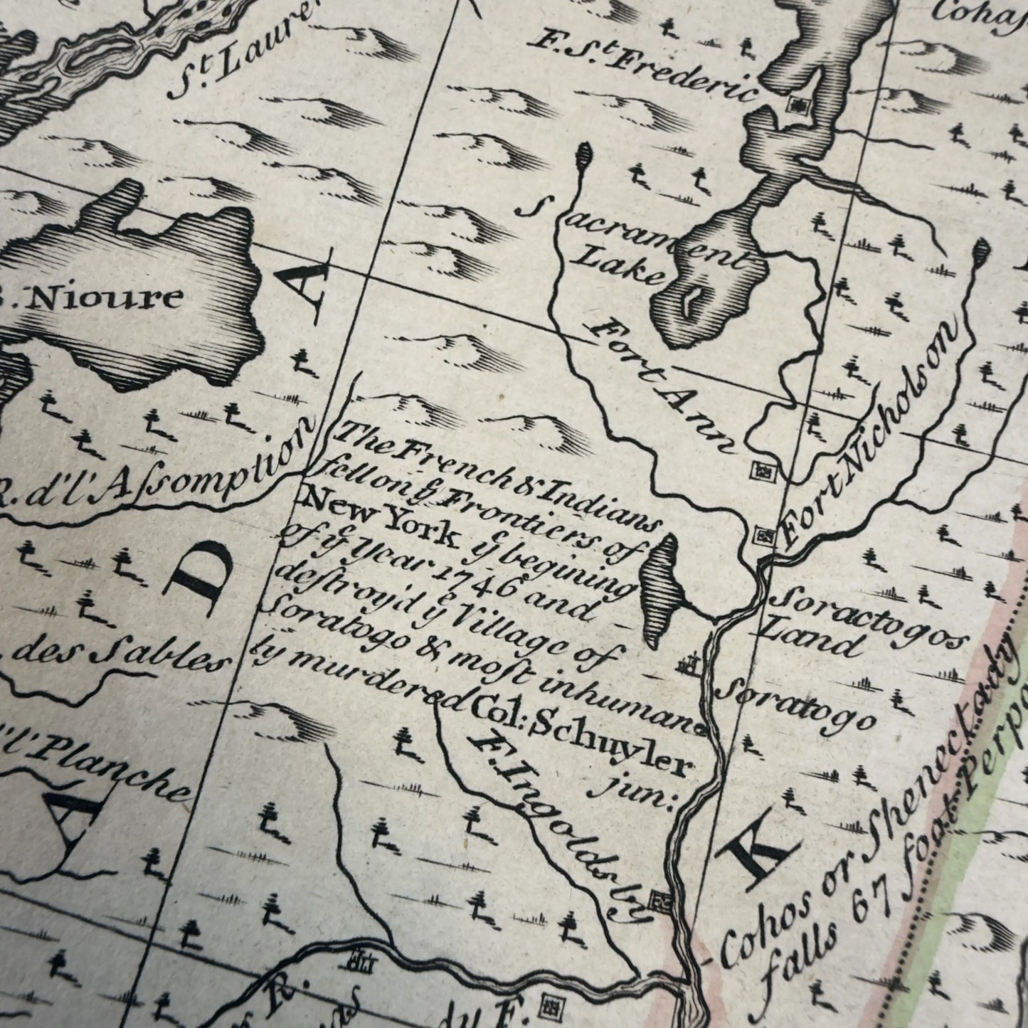 1747 "A New and Accurate Map of New Jersey" by Emanuel Bowen