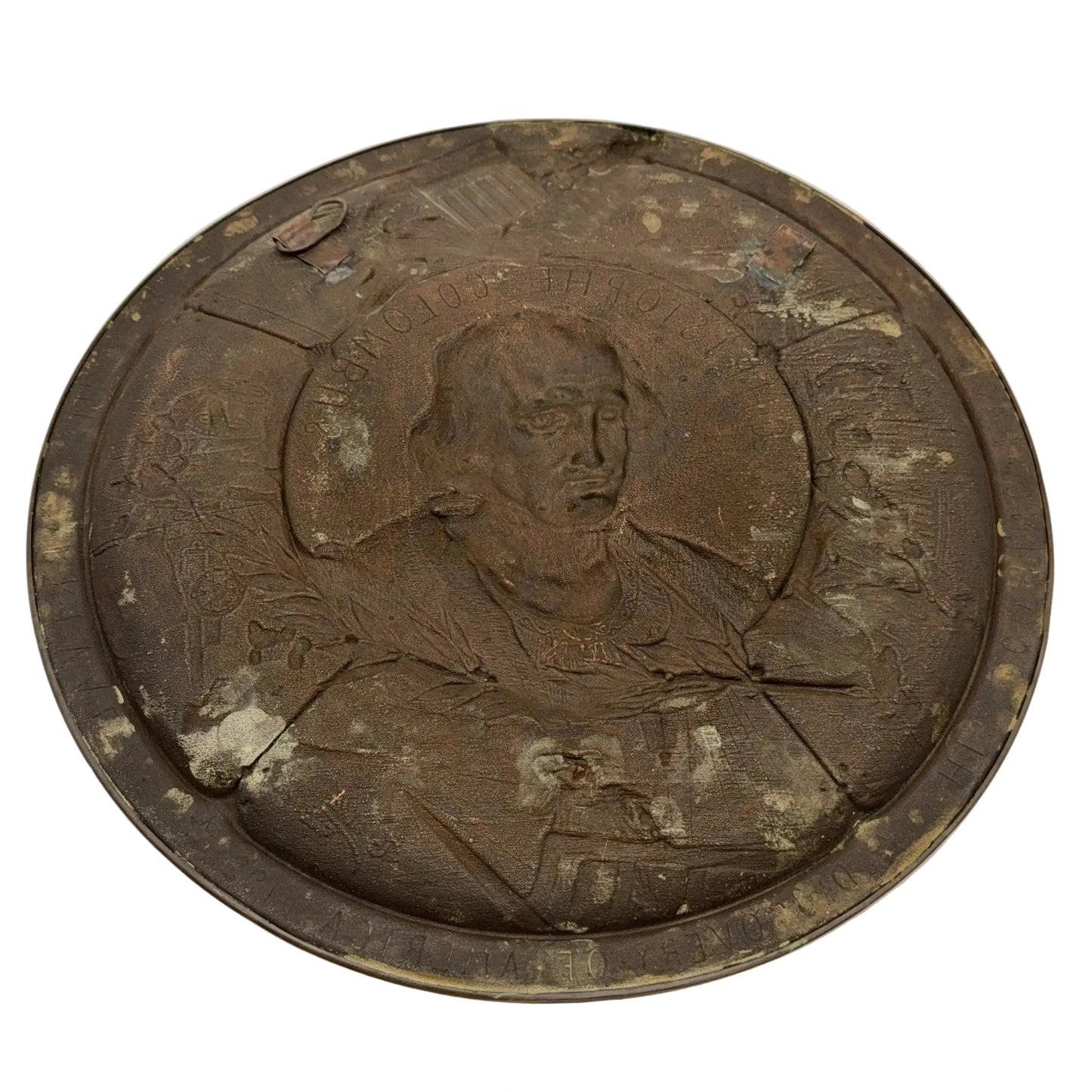 World’s Fair 1893 Columbian Exposition Large Copper Medallion