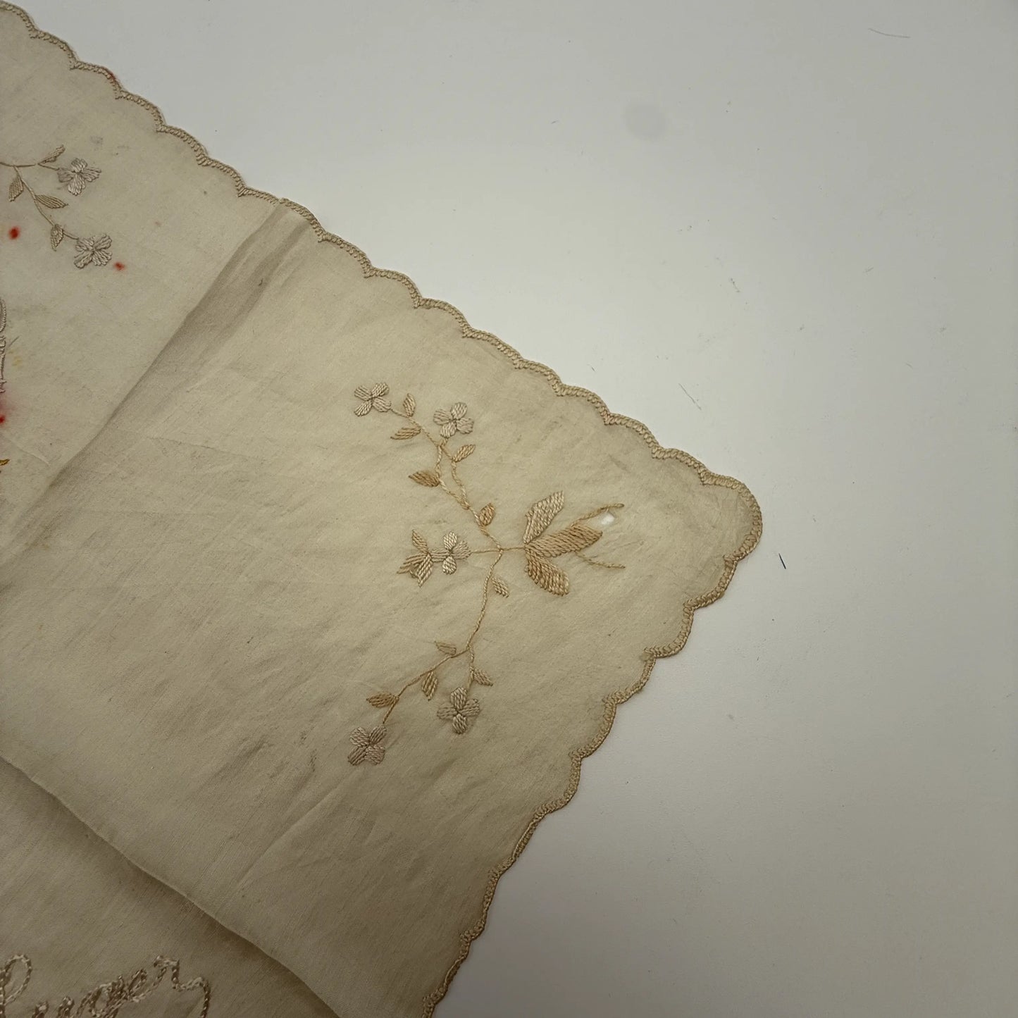 World’s Fair 1893 Columbian Exposition Embroidered Silk Handkerchiefs