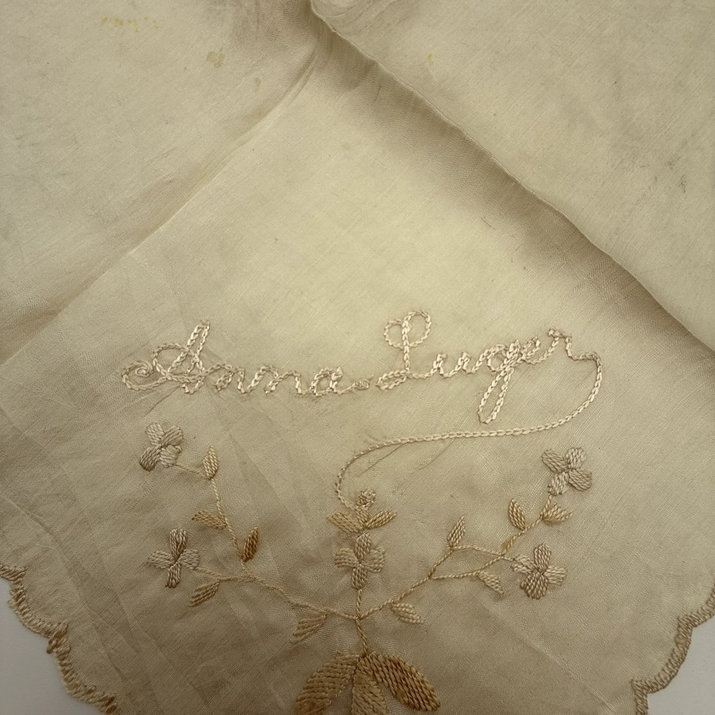World’s Fair 1893 Columbian Exposition Embroidered Silk Handkerchiefs