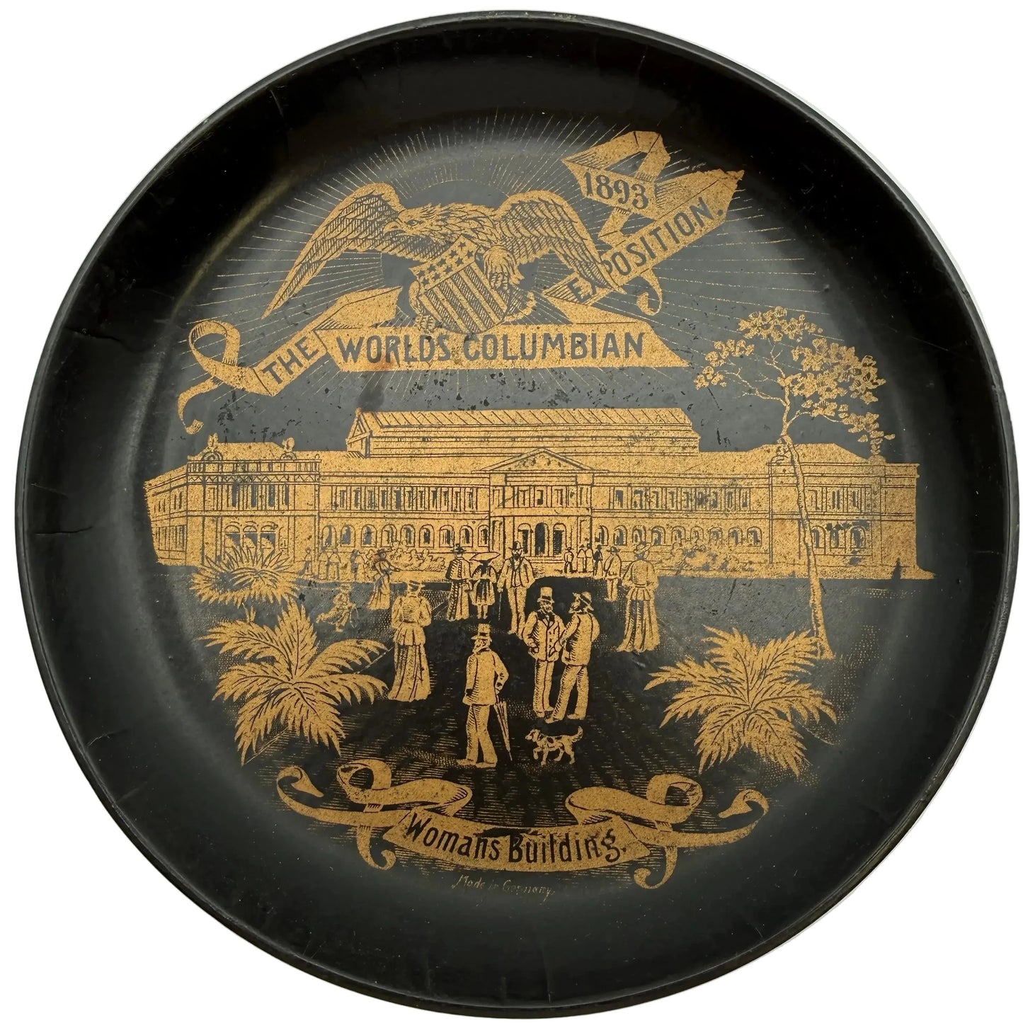 1893 World’s Fair Columbian Exposition Trays — Made in Germany