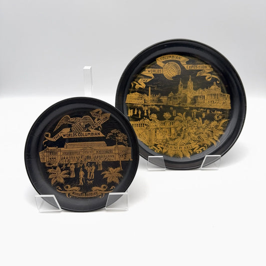 1893 World’s Fair Columbian Exposition Trays — Made in Germany