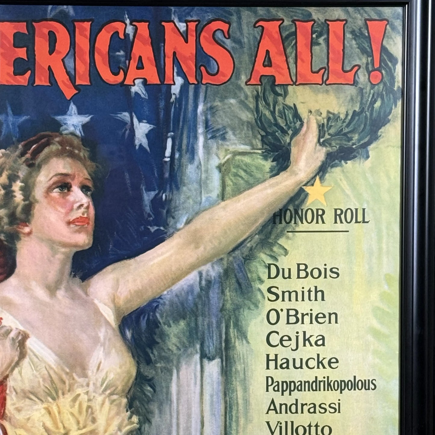 Original 1919 WWI Poster — "Americans All! - Victory Liberty Loan" Poster