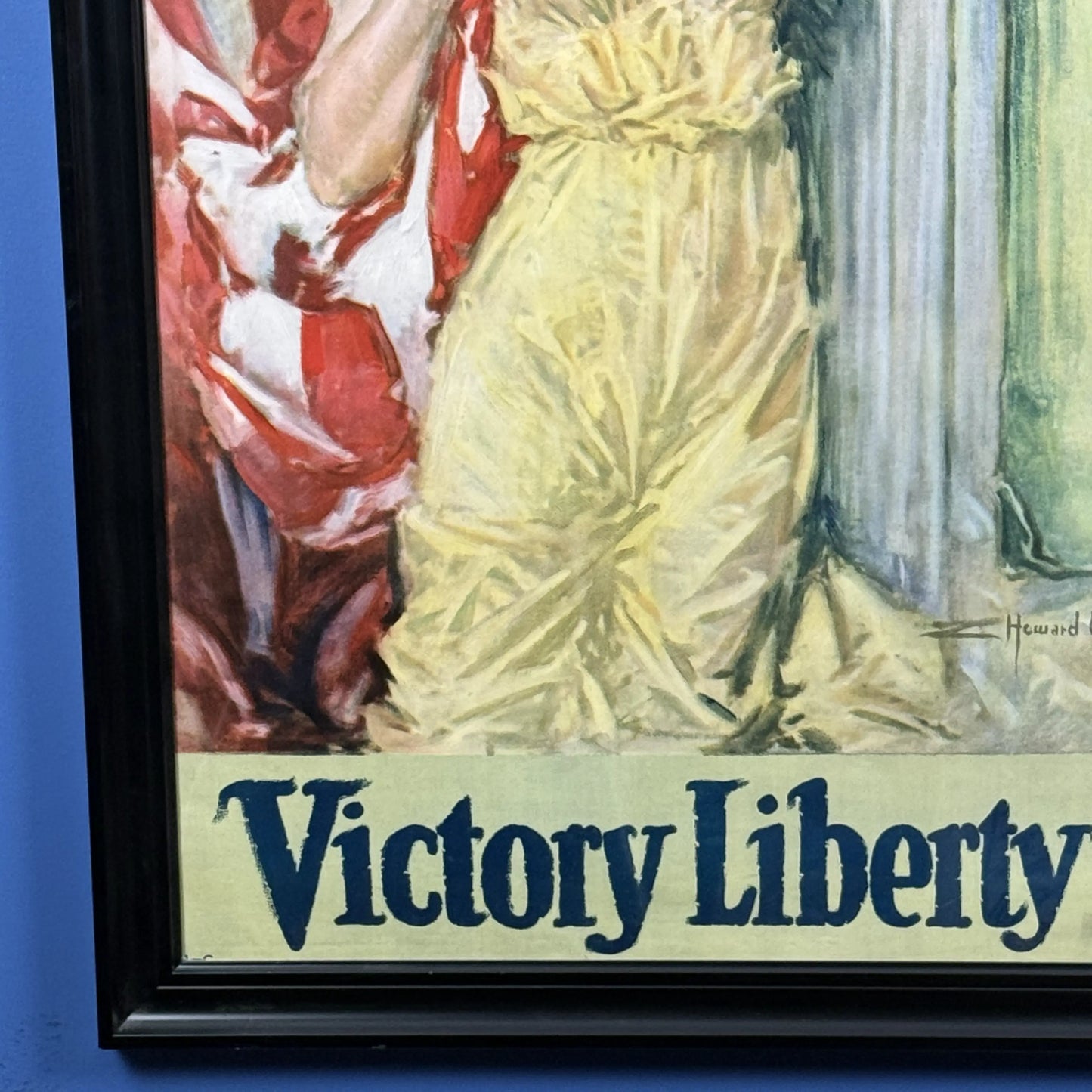 Original 1919 WWI Poster — "Americans All! - Victory Liberty Loan" Poster