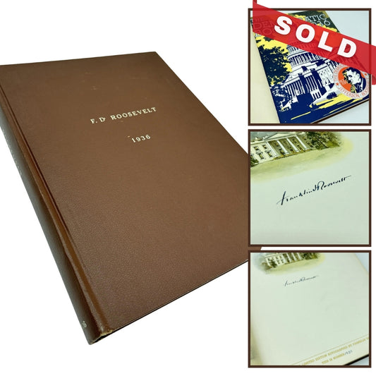 1936 The Democratic Book — Limited first edition signed by Franklin Roosevelt