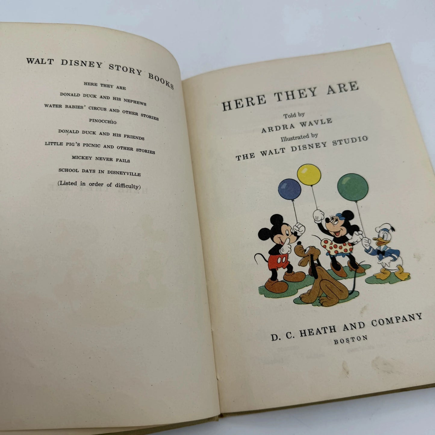 "Here They Are" — 1940 Disney Book