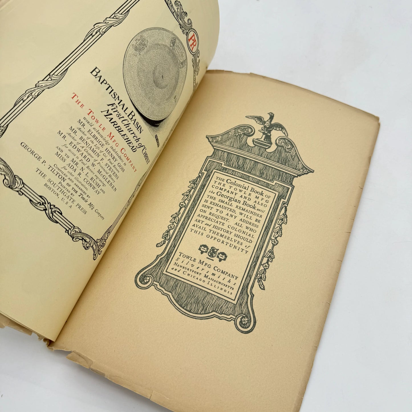 Georgian and Paul Revere Colonial Series from The Towle Mfg. Company Silversmiths — 1899 and 1901