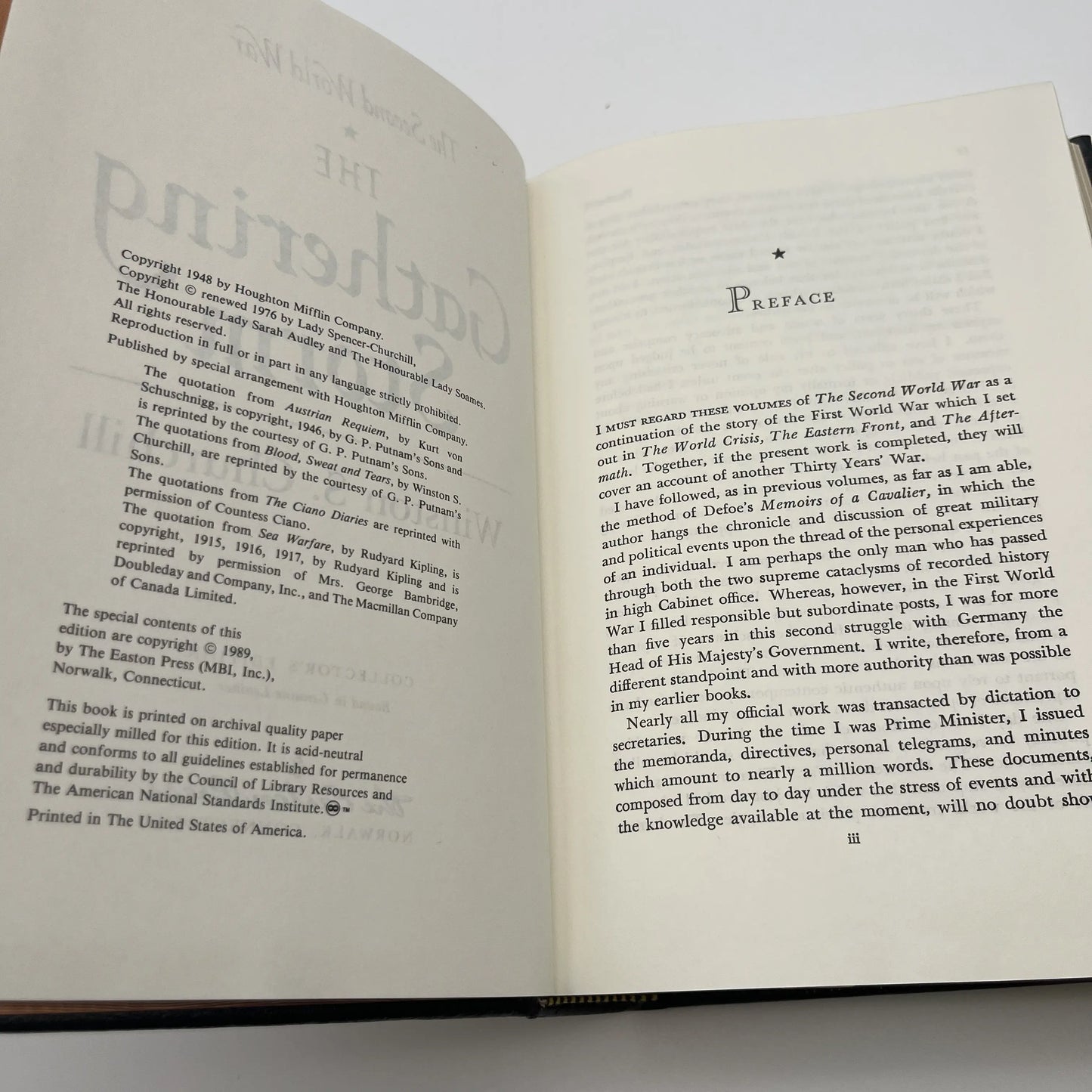 The Second World War complete series - Winston Churchill - Leather-bound, gilt-edged Easton Press edition 7