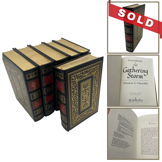 The Second World War complete series - Winston Churchill - Leather-bound, gilt-edged Easton Press edition