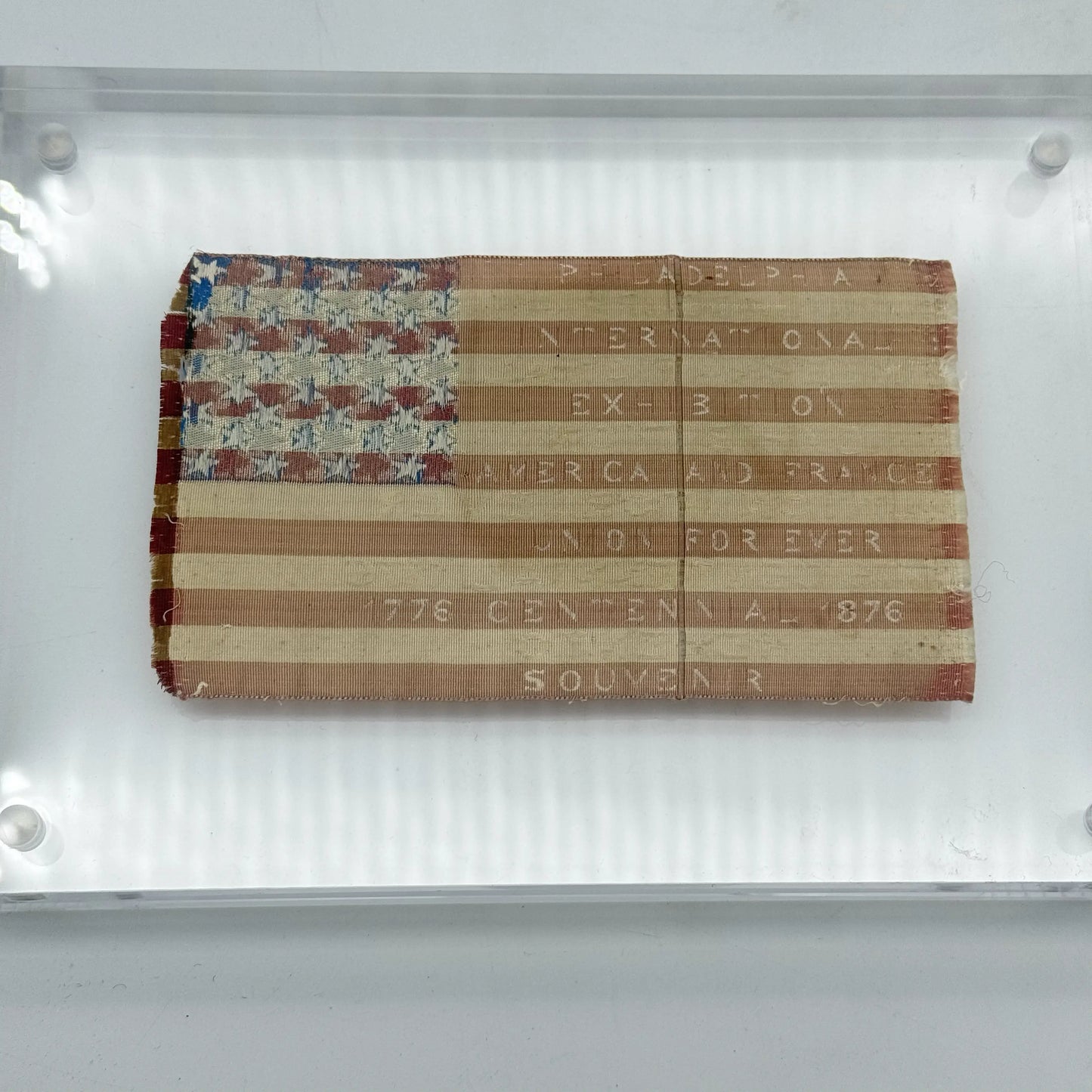 36-star silk flag from the 1876 Centennial Exhibition in Philadelphia