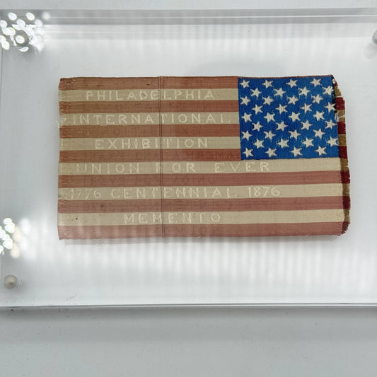 36-star silk flag from the 1876 Centennial Exhibition in Philadelphia