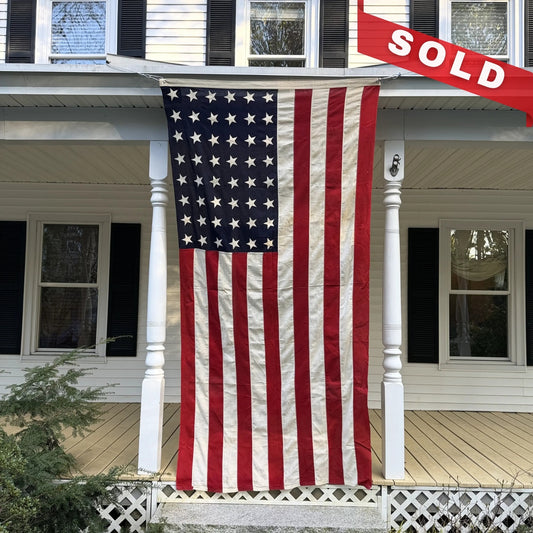 Large 48 Star Flag in excellent condition — 4.75' x 9'