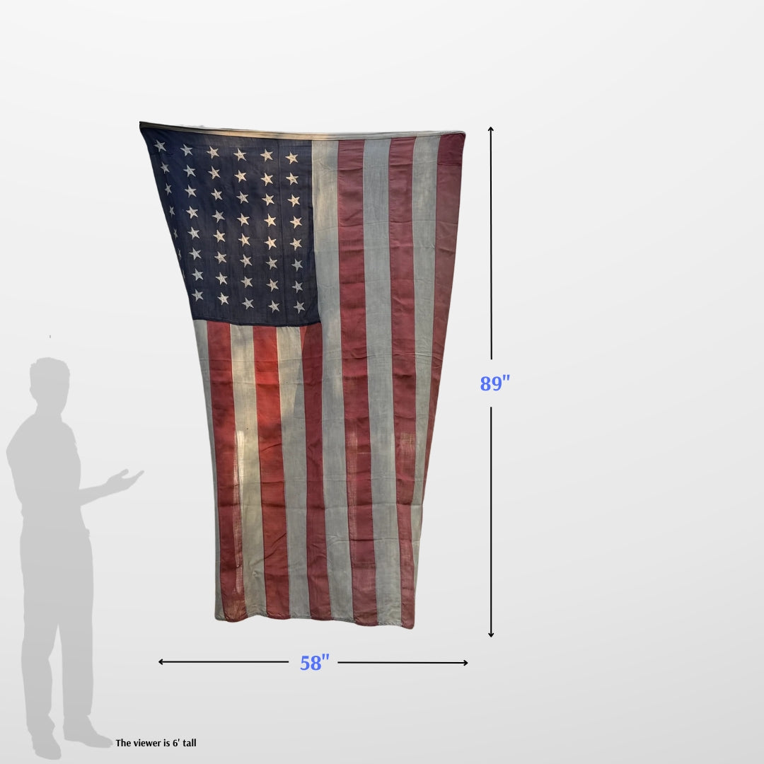 Worn 48-star Flag — 5' x 8'