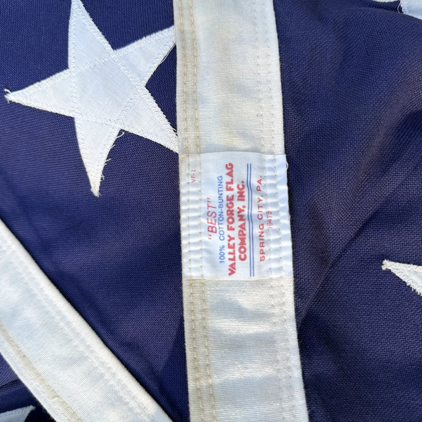 Large 50 Star Flag with sewn stars — Made in America