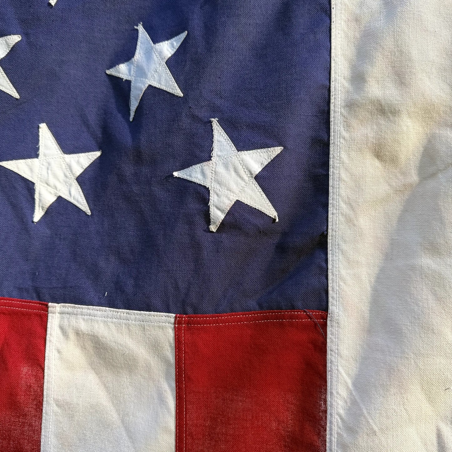 Large 50 Star Flag with sewn stars — Made in America