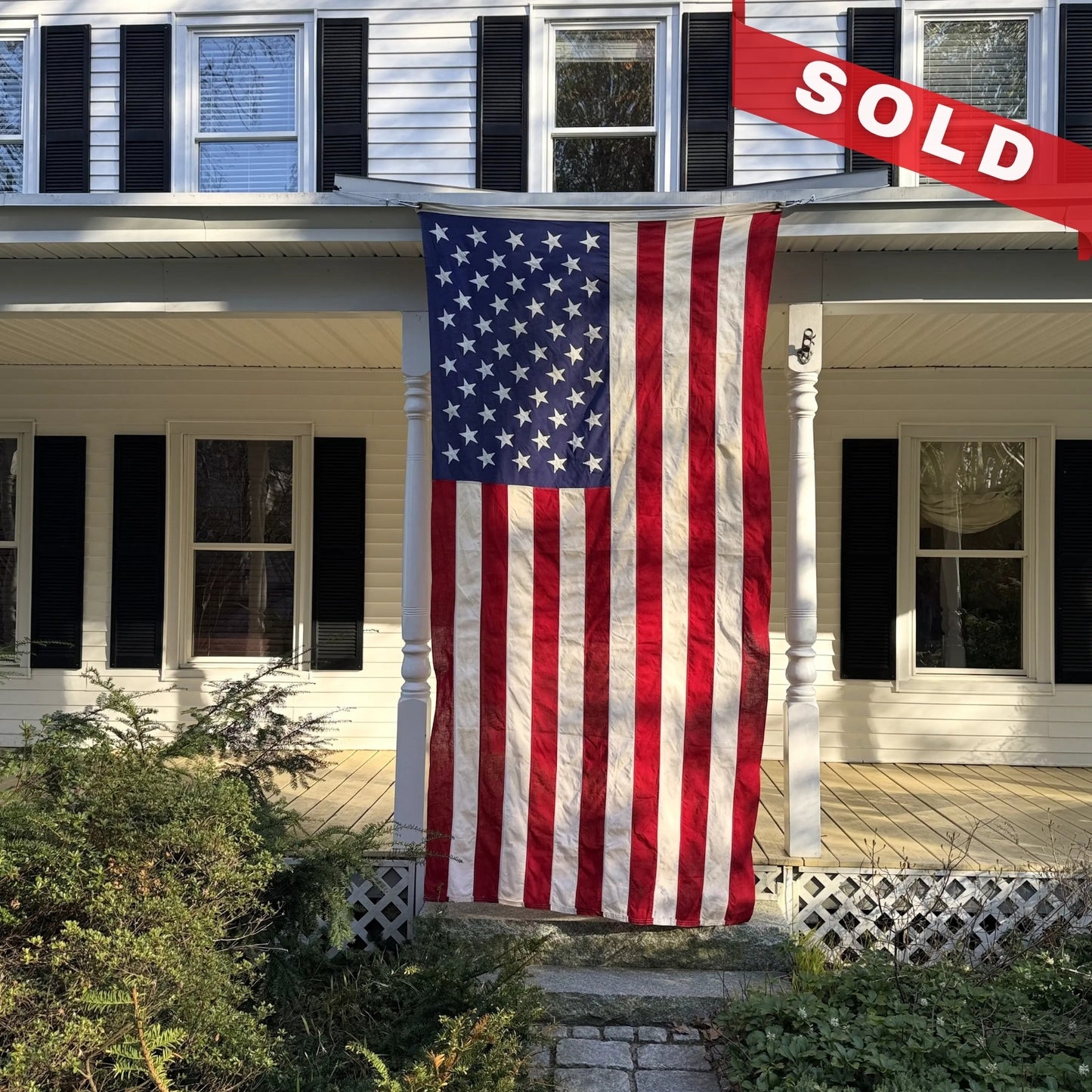 Large 50 Star Flag with sewn stars — Made in America