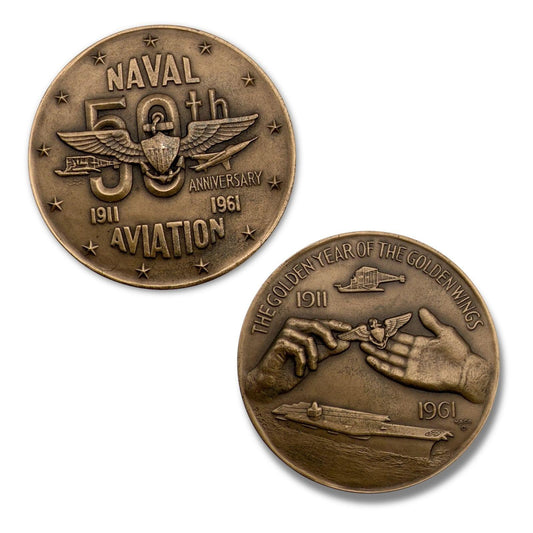 50th-anniversary-of-US-Naval-Aviation-Bronze-Medal-from -The-History-List-Rare-Finds