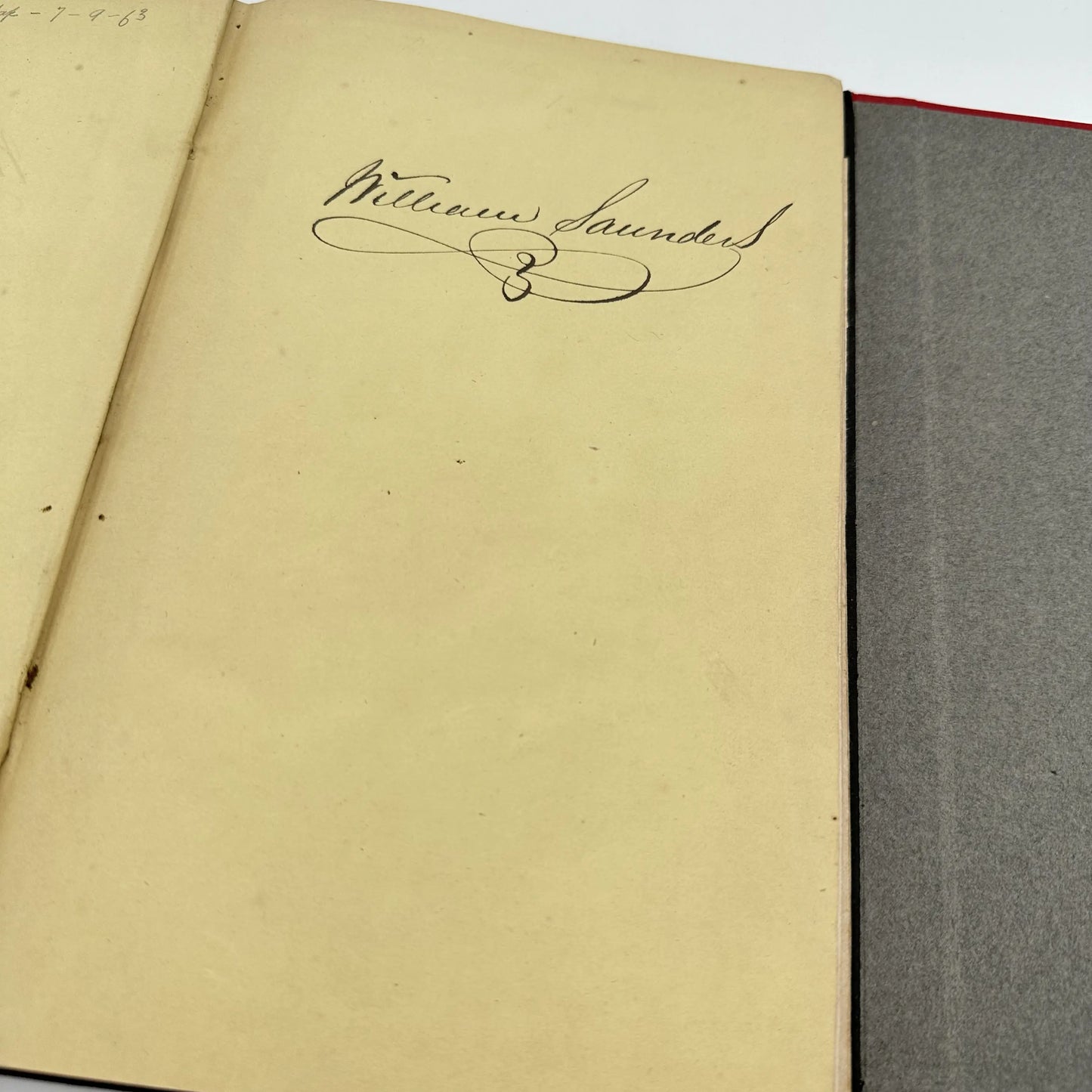 The personal signed copy of the designer of Gettysburg National Cemetery — With his notation about standing near Lincoln when he gave his address