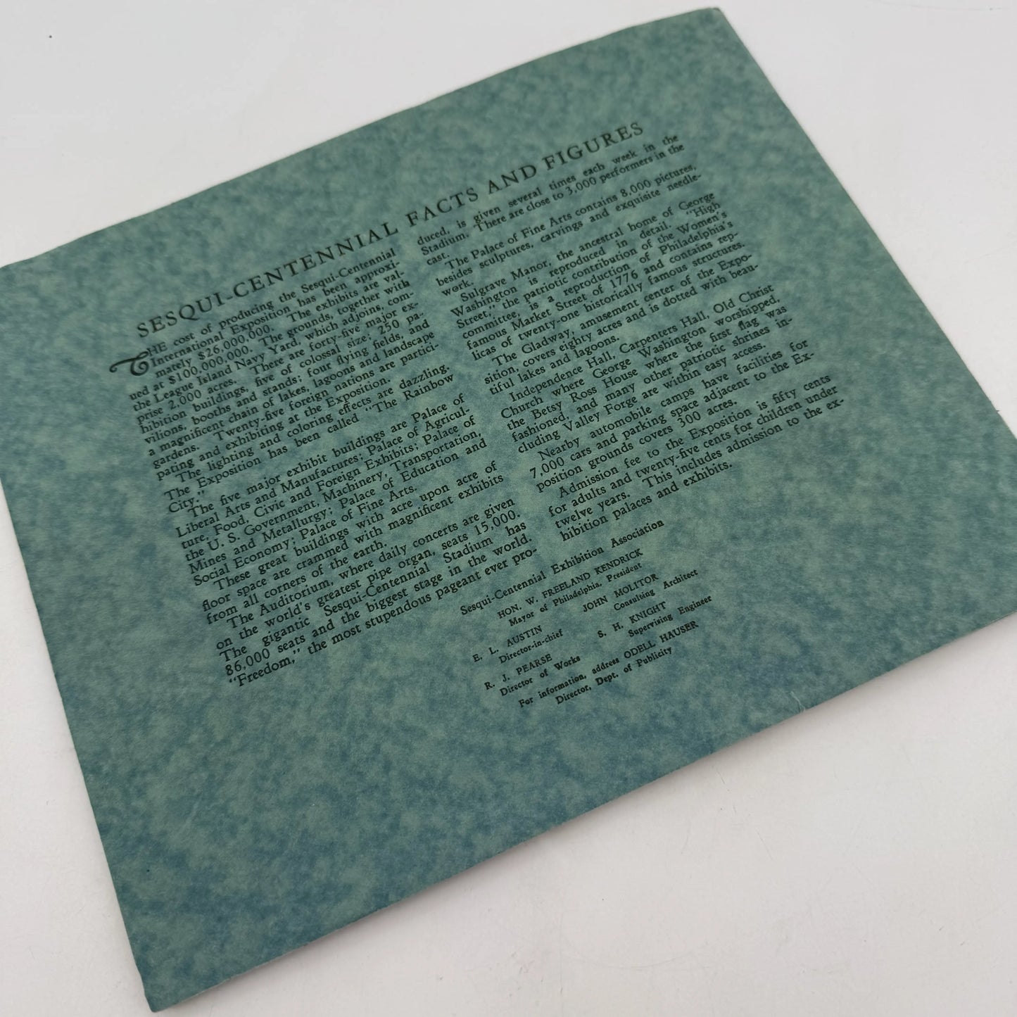 1926 Sesqui-Centennial International Exposition Booklets