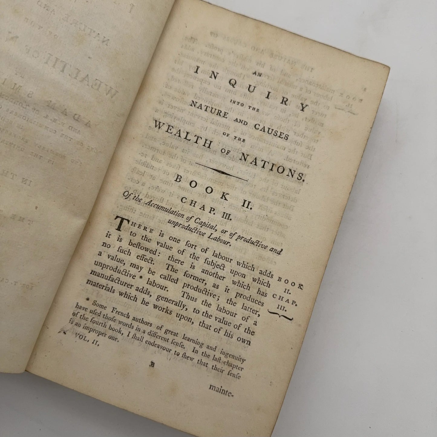 "The Wealth of Nations" — Adam Smith — 1802 — Vol. 2