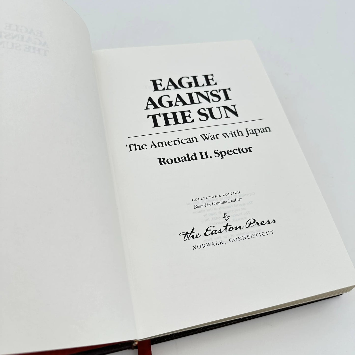 "Eagle Against the Sun" — Ronald H. Spector — Leather-bound, gilt-edged Easton Press edition