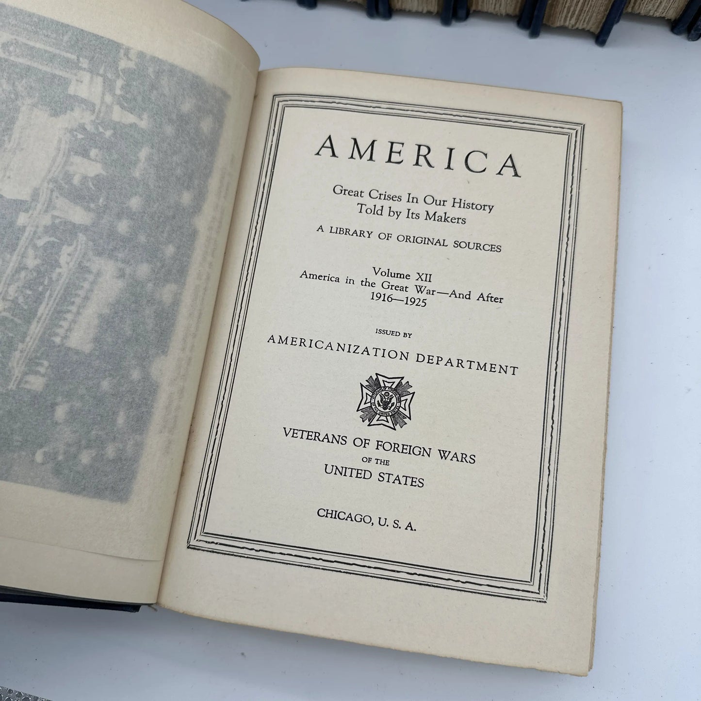 12-volume set, "America: Great Crises In Our History Told by Its Makers" — Complete set in excellent condition