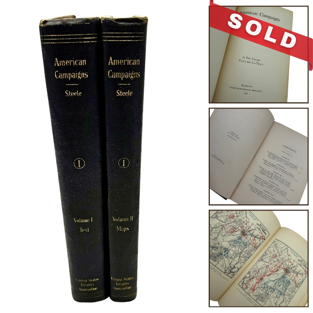 American Campaigns - Vols. I (Text) and II (Maps) — Matthew Forney Ste ...