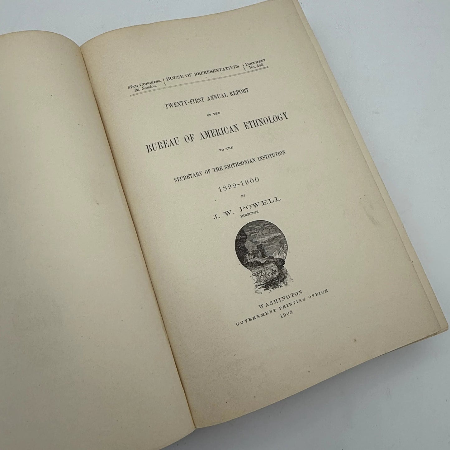 Annual reports of the Bureau of American Ethnology  to the Secretary of the Smithsonian Institution — Three Volumes