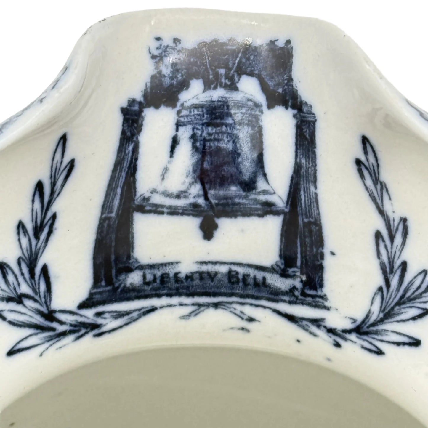 Pitcher decorated with images of the Revolution and the early founding of our nation — Made in England