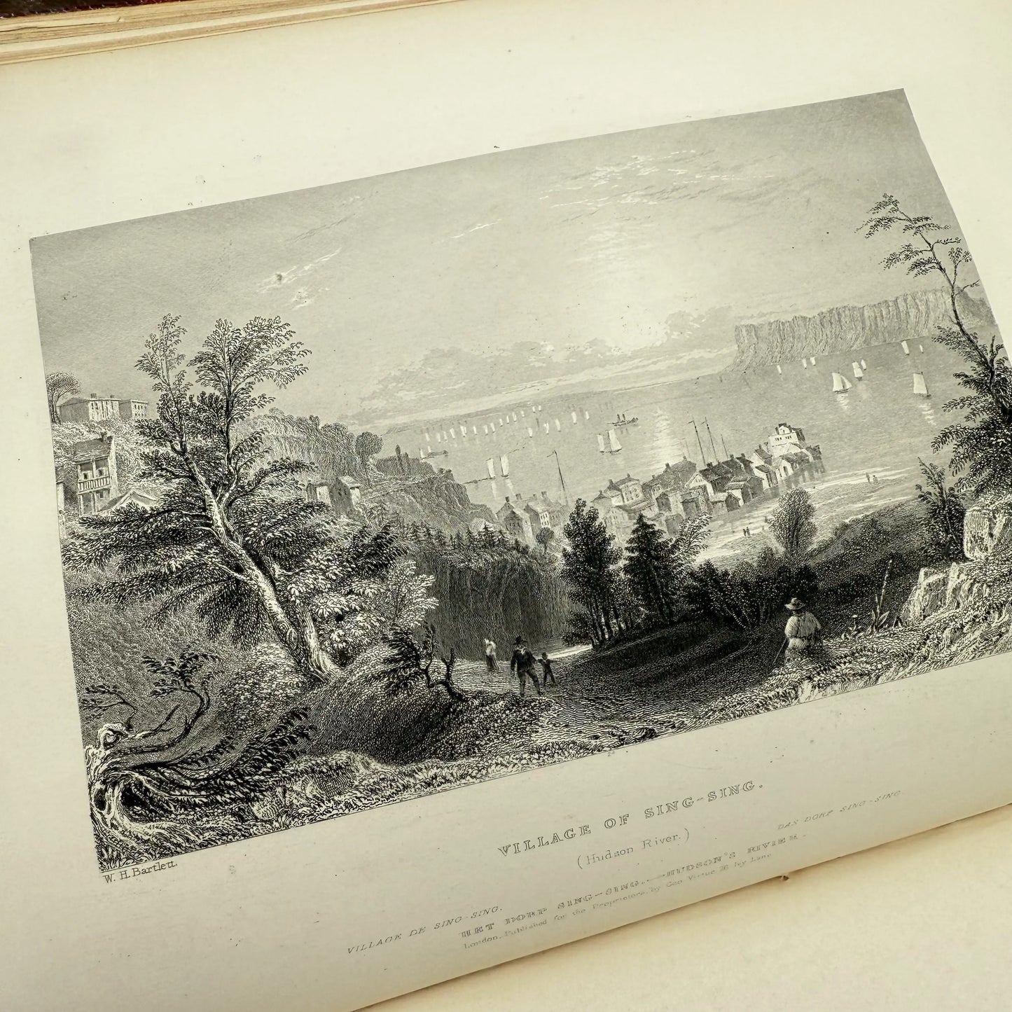 1852 "American Scenery; or Land, Lake, and River, Illustrations of Transatlantic Nature" by N.P. Willis — Two volume set