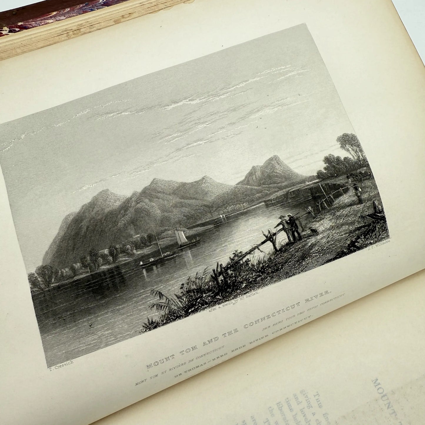 1852 "American Scenery; or Land, Lake, and River, Illustrations of Transatlantic Nature" by N.P. Willis — Two volume set