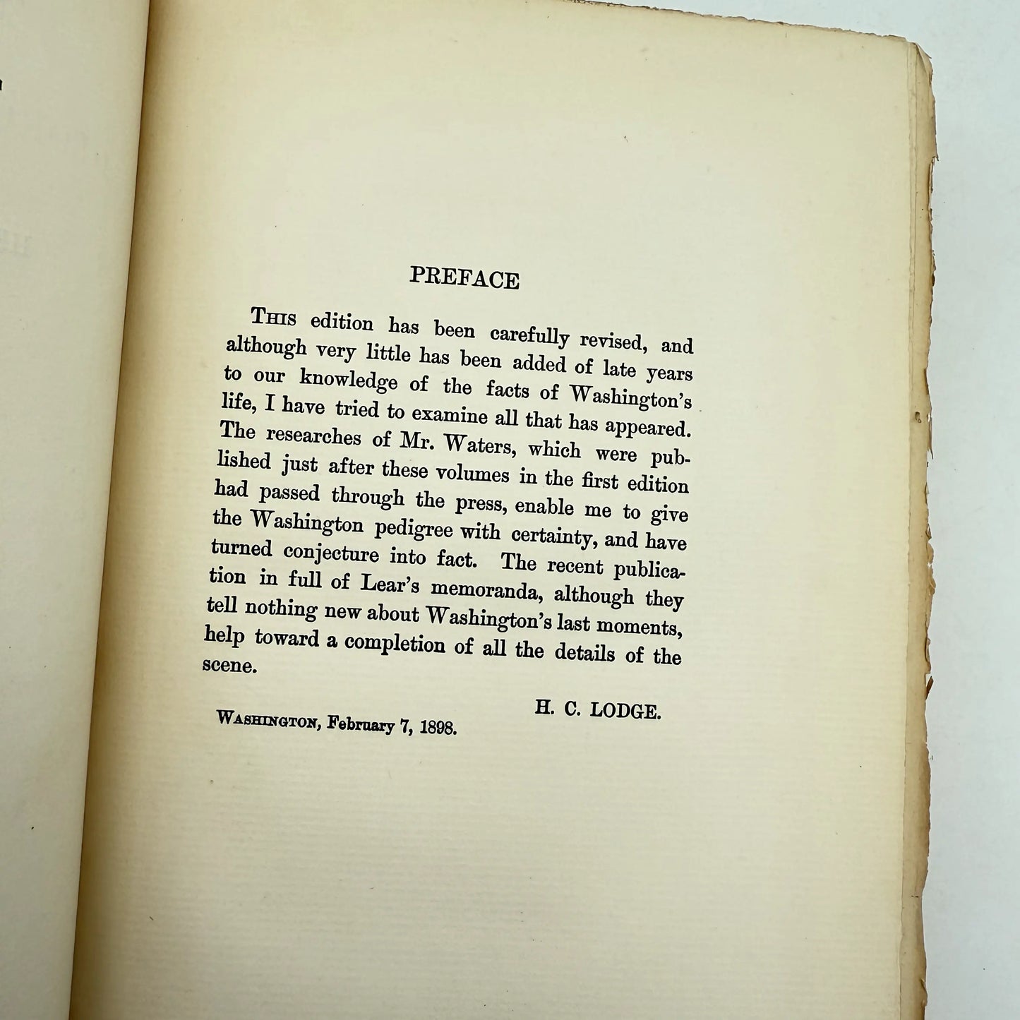 "American Statesmen: George Washington" — Two volume numbered set — Henry Cabot Lodge