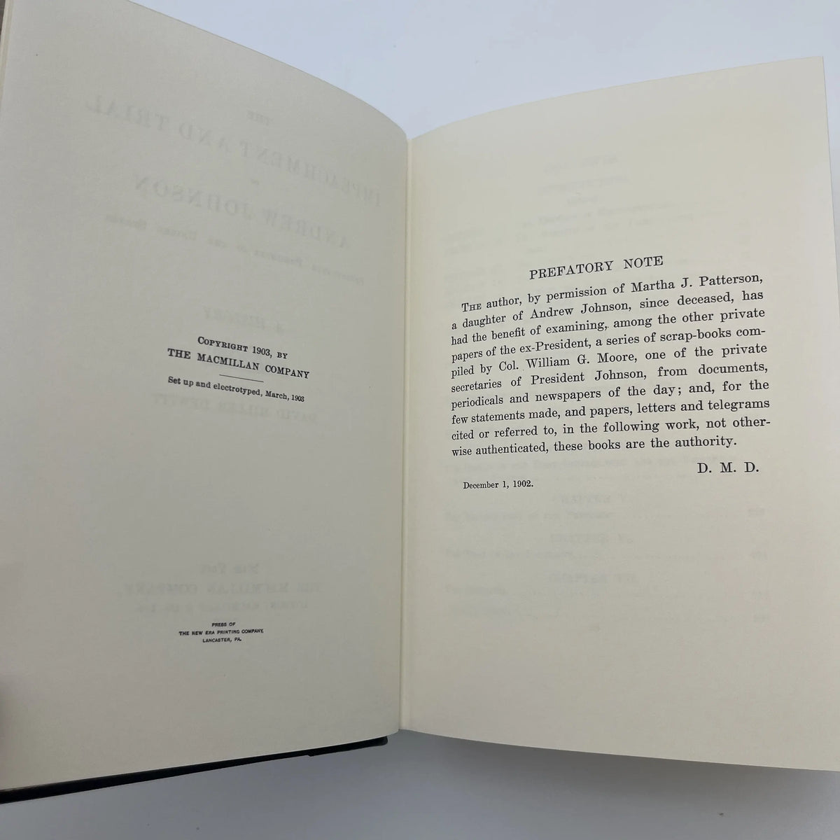 "The Impeachment and Trial of Andrew Johnson" by David Miller Dewitt - Leather-bound, gilt-edged Easton Press edition